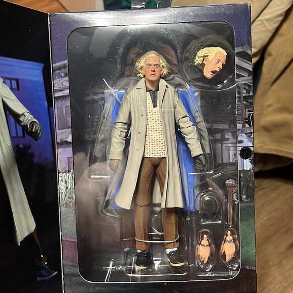 NECA Back to The Future Ultimate Doc Brown Action Figure - New Sealed In Box. - Picture 2 of 6